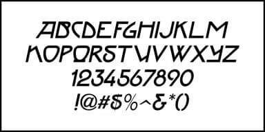 NOUVEAU CALENDAR JNL by Jeff Levine Fonts — Decorative Font — thumbnail 5