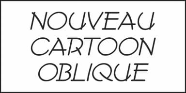 NOUVEAU CARTOON JNL by Jeff Levine Fonts — Decorative Font — thumbnail 4