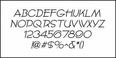 NOUVEAU CARTOON JNL by Jeff Levine Fonts — Decorative Font — thumbnail 5