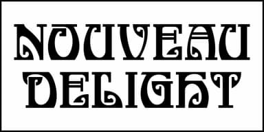 Nouveau Delight JNL by Jeff Levine Fonts — Decorative Font — thumbnail 2