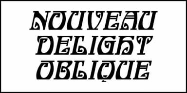 Nouveau Delight JNL by Jeff Levine Fonts — Decorative Font — thumbnail 4