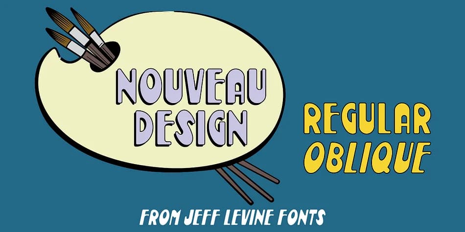 NOUVEAU DESIGN JNL by Jeff Levine Fonts — Decorative Font