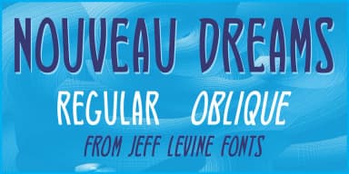 NOUVEAU DREAMS JNL by Jeff Levine Fonts — Decorative Font — thumbnail 1