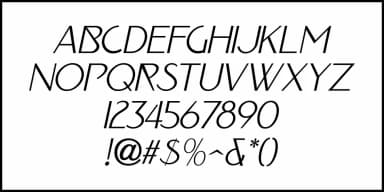 NOUVEAU ELEGANCE JNL by Jeff Levine Fonts — Decorative Font — thumbnail 5