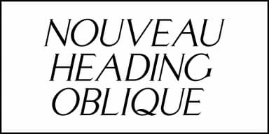 NOUVEAU HEADING JNL by Jeff Levine Fonts — Decorative Font — thumbnail 4