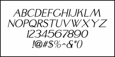 NOUVEAU HEADING JNL by Jeff Levine Fonts — Decorative Font — thumbnail 5