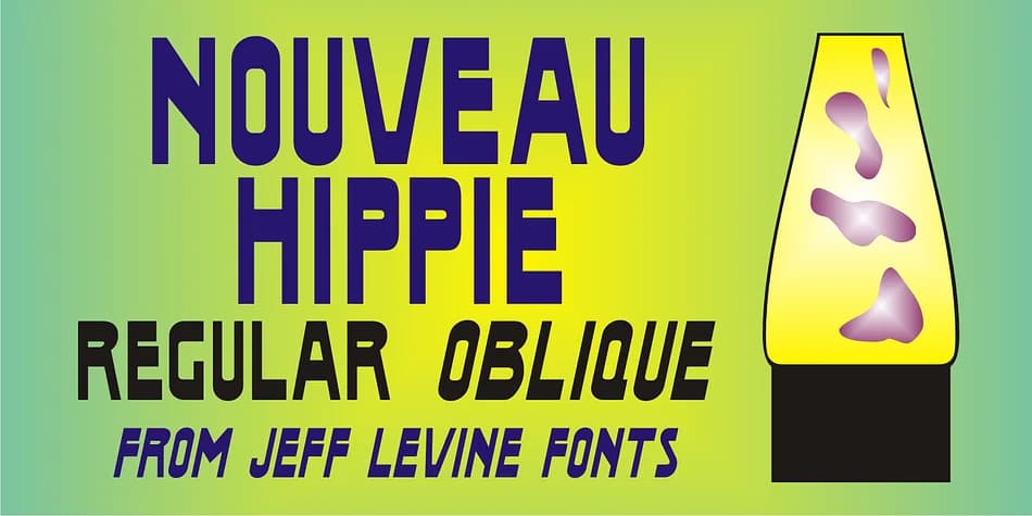 NOUVEAU HIPPIE JNL by Jeff Levine Fonts — Decorative Font