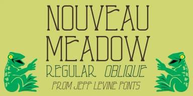 NOUVEAU MEADOW JNL by Jeff Levine Fonts — Decorative Font — thumbnail 1