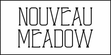 NOUVEAU MEADOW JNL by Jeff Levine Fonts — Decorative Font — thumbnail 2