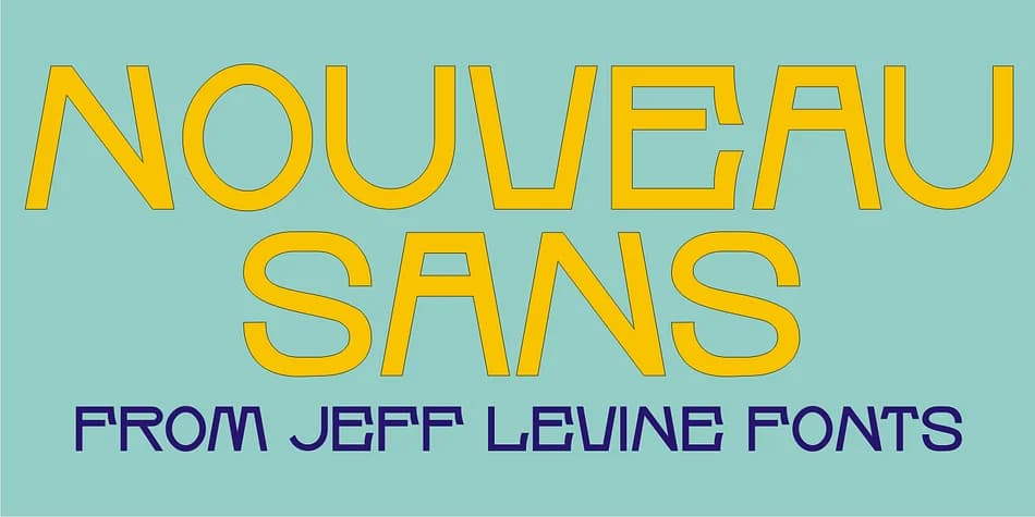 NOUVEAU SANS JNL by Jeff Levine Fonts — Decorative Font