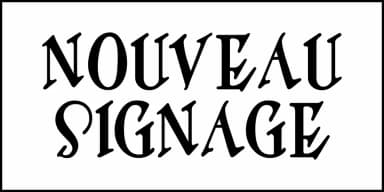 NOUVEAU SIGNAGE JNL by Jeff Levine Fonts — Decorative Font — thumbnail 2