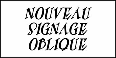 NOUVEAU SIGNAGE JNL by Jeff Levine Fonts — Decorative Font — thumbnail 4