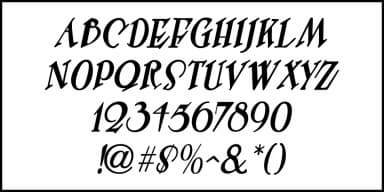 NOUVEAU SIGNAGE JNL by Jeff Levine Fonts — Decorative Font — thumbnail 5