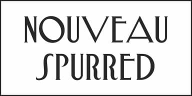 NOUVEAU SPURRED JNL by Jeff Levine Fonts — Decorative Font — thumbnail 2