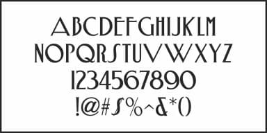 NOUVEAU SPURRED JNL by Jeff Levine Fonts — Decorative Font — thumbnail 3