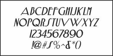 NOUVEAU SPURRED JNL by Jeff Levine Fonts — Decorative Font — thumbnail 5