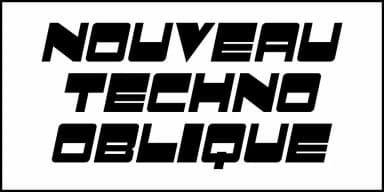 NOUVEAU TECHNO JNL by Jeff Levine Fonts — Decorative Font — thumbnail 4