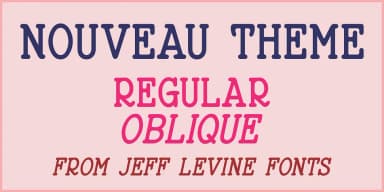 NOUVEAU THEME JNL by Jeff Levine Fonts — Decorative Font — thumbnail 1