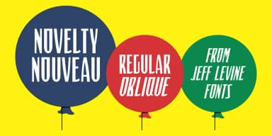 NOVELTY NOUVEAU JNL by Jeff Levine Fonts — Decorative Font — thumbnail 1