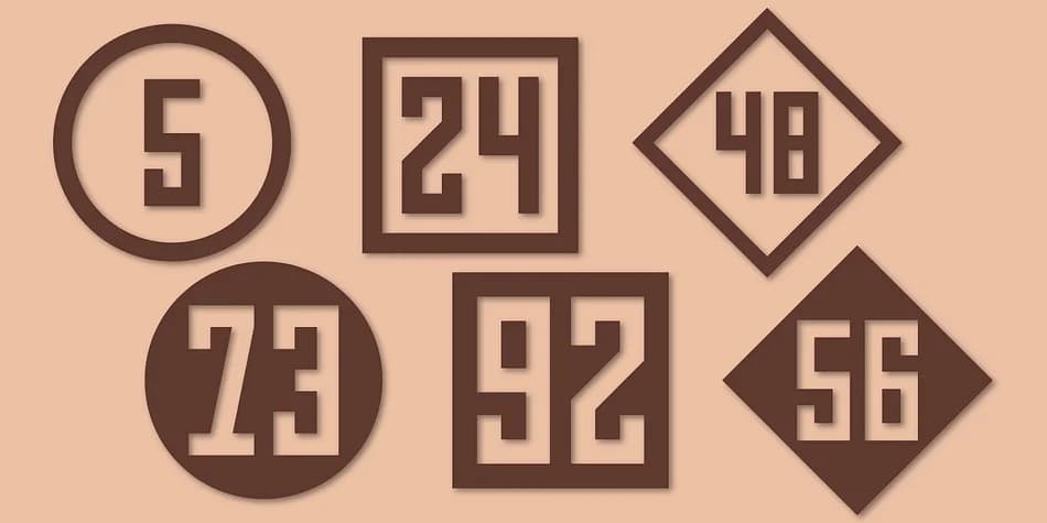 Numbers Style Three by Gerald Gallo Fonts — Dingbats Font