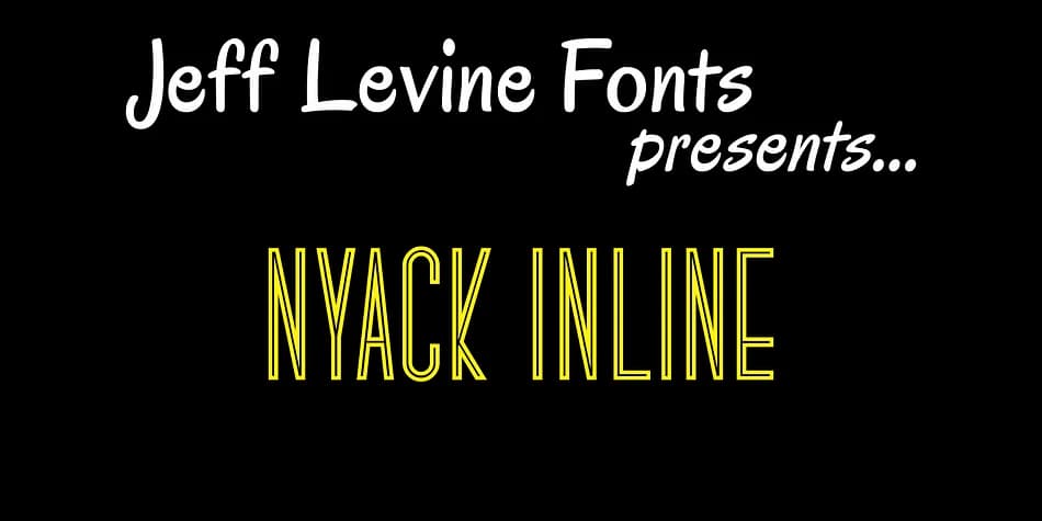 NYACK INLINE JNL by Jeff Levine Fonts — Decorative Font