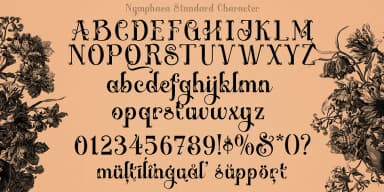 Nymphaea by TypeClassHeroes — Decorative Font — thumbnail 3