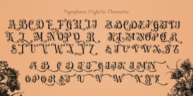 Nymphaea by TypeClassHeroes — Decorative Font — thumbnail 6