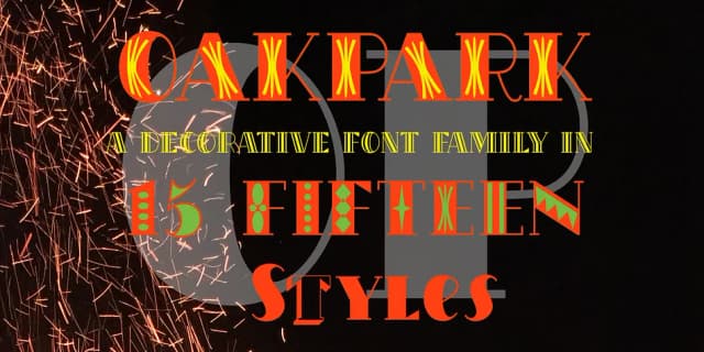 OakPark by Ingrimayne Type — Decorative Font