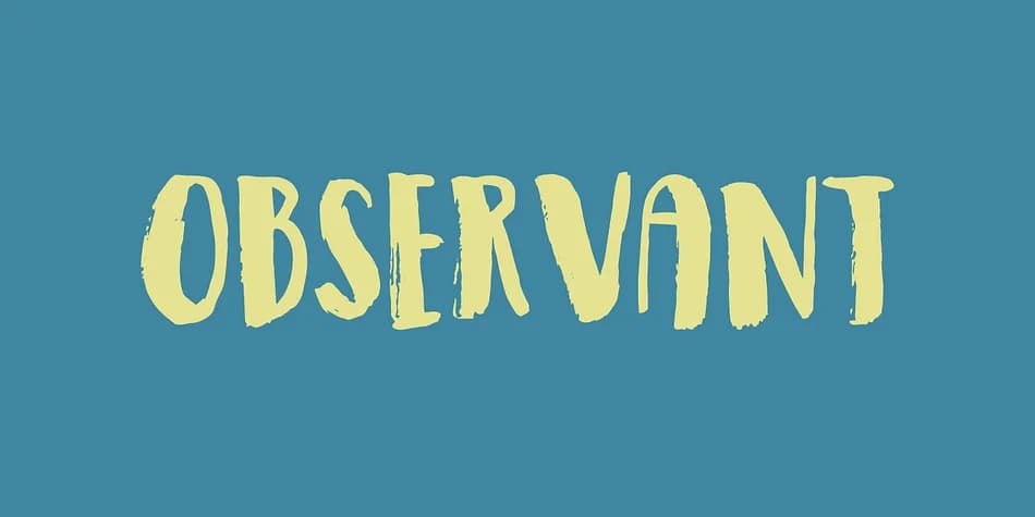 OBSERVANT by Pizzadude.dk — Display Font