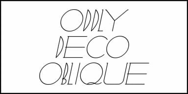 ODDLY DECO JNL by Jeff Levine Fonts — Decorative Font — thumbnail 4