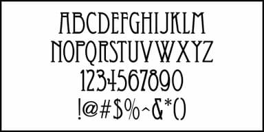ODDLY NOUVEAU JNL by Jeff Levine Fonts — Decorative Font — thumbnail 3