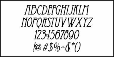 ODDLY NOUVEAU JNL by Jeff Levine Fonts — Decorative Font — thumbnail 5