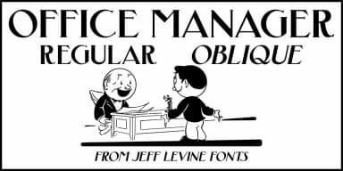 OFFICE MANAGER JNL by Jeff Levine Fonts — Decorative Font — thumbnail 1