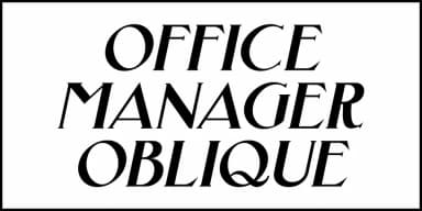 OFFICE MANAGER JNL by Jeff Levine Fonts — Decorative Font — thumbnail 4