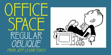 OFFICE SPACE JNL by Jeff Levine Fonts — Decorative Font — thumbnail 1