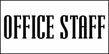 OFFICE STAFF JNL by Jeff Levine Fonts — Decorative Font — thumbnail 2