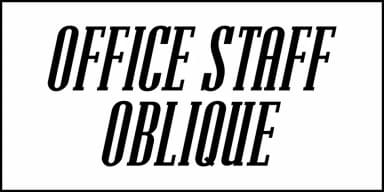 OFFICE STAFF JNL by Jeff Levine Fonts — Decorative Font — thumbnail 4