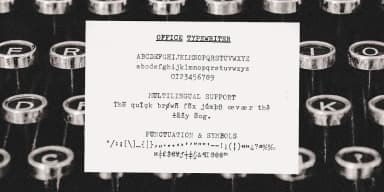 Office Typewriter by Ana's Fonts — Dingbats Font — thumbnail 2