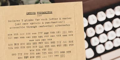 Office Typewriter by Ana's Fonts — Dingbats Font — thumbnail 5