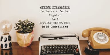 Office Typewriter by Ana's Fonts — Dingbats Font — thumbnail 6