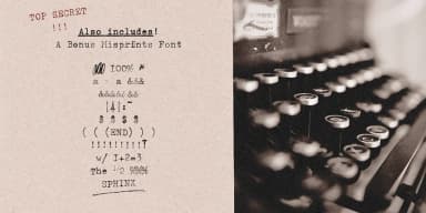 Office Typewriter by Ana's Fonts — Dingbats Font — thumbnail 9