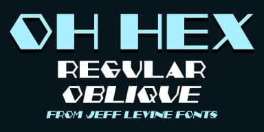 OH HEX JNL by Jeff Levine Fonts — Decorative Font — thumbnail 1