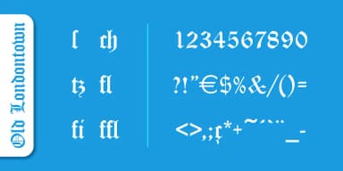 Old Londontown Pro by SoftMaker — Blackletter Font — thumbnail 3