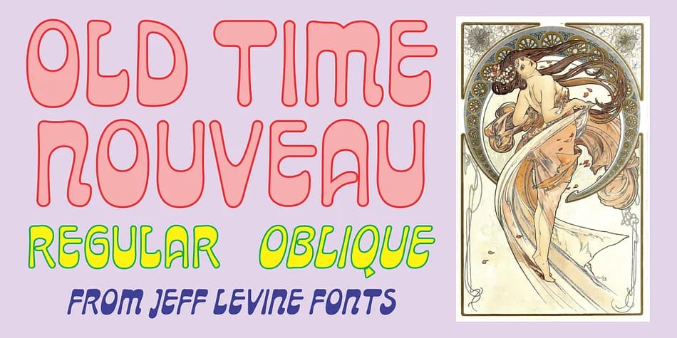 OLD TIME NOUVEAU JNL by Jeff Levine Fonts — Decorative Font
