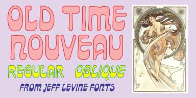 OLD TIME NOUVEAU JNL by Jeff Levine Fonts — Decorative Font — thumbnail 1
