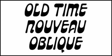 OLD TIME NOUVEAU JNL by Jeff Levine Fonts — Decorative Font — thumbnail 4