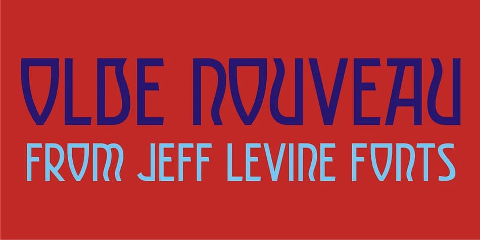 OLDE NOUVEAU JNL by Jeff Levine Fonts — Decorative Font