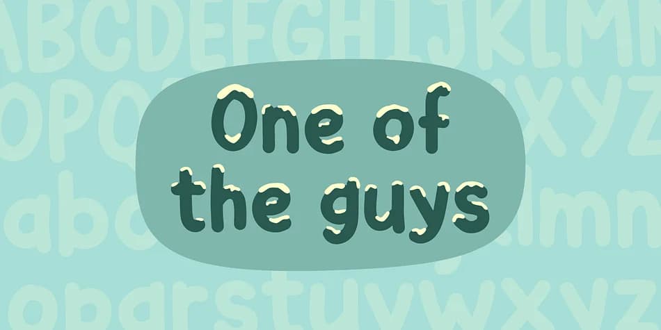 One of the guys by Pizzadude.dk — Decorative Font