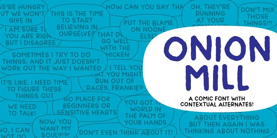 ONION MILL by Pizzadude.dk — Decorative Font