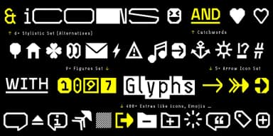 Open TECH Neue by Typo Graphic Design — Dingbats Font — thumbnail 2